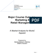 Major Course Output in Marketing 8 Retail Management: A Market Analysis For Morbé Apparel