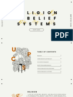 RELIGION & BELIEF SYSTEMS - UCSP Presentation