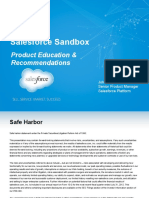 Sandbox Product Education & Recommendations