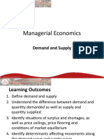 Managerial Economics: Demand and Supply