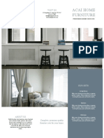 Blue and White Simple Furniture Trifold Brochure