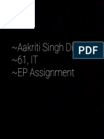 61 - Aakriti Singh Dikhit EP Assignment 3