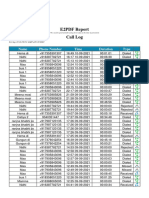 E2PDF Report Call Log: Name Phone Number Time Duration Type