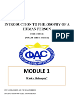 Introduction To Philosophy of A Human Person