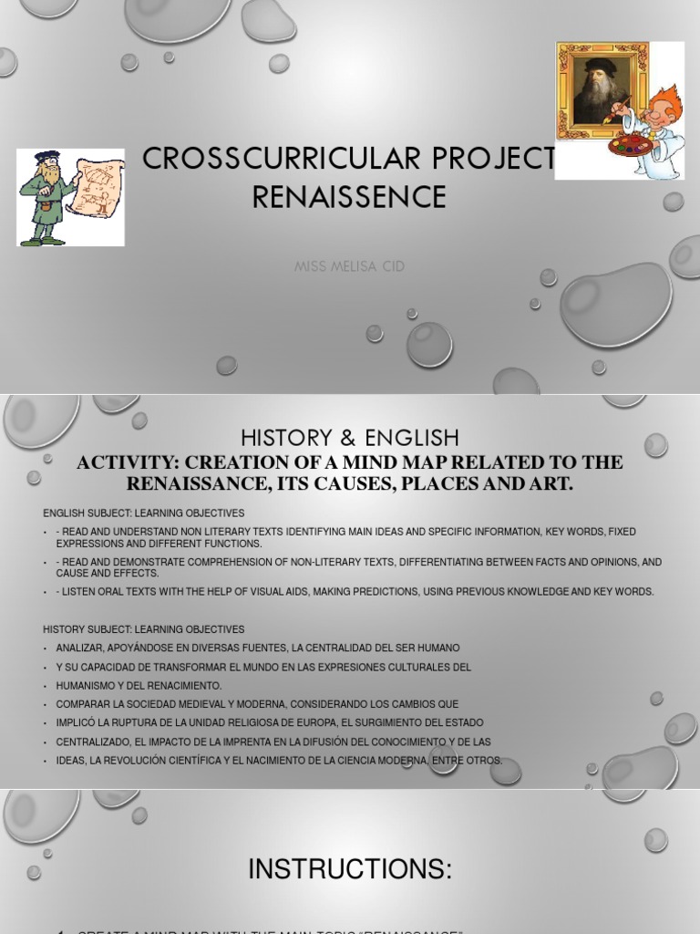 Crosscurricular Project History English PDF