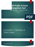 Contants Variables Ict