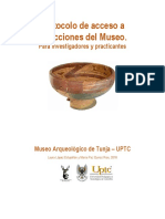 Protocolo de Acceso Colecciones Museo 13h
