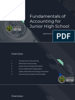 Fundamentals of Accounting For Junior High School: Airotciv Ivy Blaise P. Mangawang, Mba Instructor