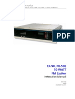 FX-50 FX-50E FM Exciter Instruction Manual