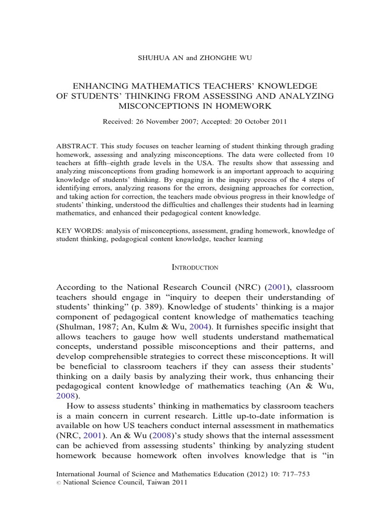 Enhancing Mathematics Teachers Knowledge | PDF | Teachers | Pedagogy