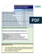 Siemens Training Calender