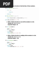 Write A Python Function To Find The Max of Three Numbers