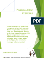 Perilaku Organisasi dan Sistem Pengendalian