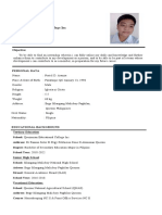 Resume Noriel Aranza Bsed Filipino Iii-A