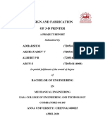 Design and fabrication of 3 Dimensional Printer- Project Report