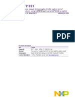 Front End Module (Including Pa, RX/TX Switch) For Iot Applications Using Bga6130 As Pa and Bap64-02 As Switch