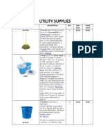 Utility Supplies Listing