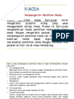 Pemilihan Moda (Tugas 2)