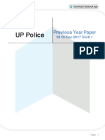 UP Police SI (दरोगा) 13 Dec 2017 Shift 1 Hindi