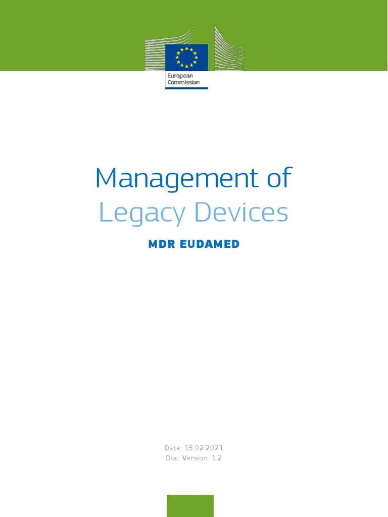 Legacy DVC Management en PDF Medical Device Prime Number
