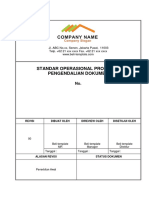 Standar Operasional Prosedurpengendalian Dokumen -90012015