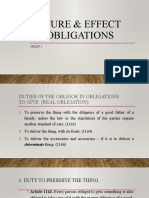 Duties and Liabilities of Obligors in Obligations