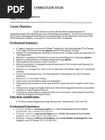 Career Objective:: Curriculum Vitae