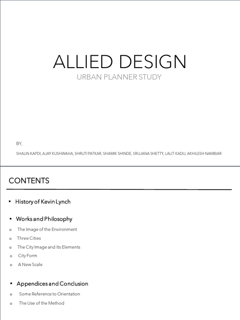 Urban Planner Study (Kevin Lynch) | PDF | Cognitive Science | Cognition
