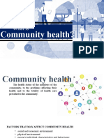 What Is: Community Health?