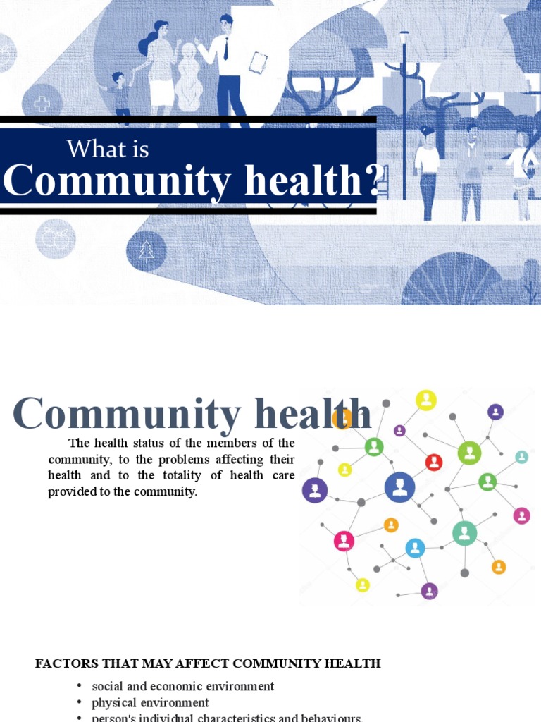 What Is Community Health? PDF Public Health Health Care