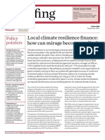 Local climate resilience finance: how can mirage become reality