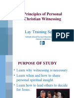 Principes of Personal Christian Witness
