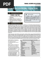 Lesson 3: Accounting Equation