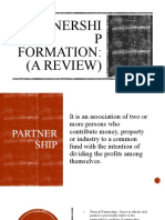Partnershi P Formation: (A Review) : Kim Nicole M. Reyes, Cpa, MBM