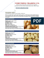 Potato Specification