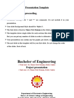 Be Projet Presentation Sample