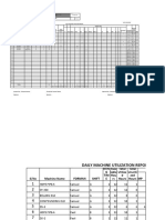 Excel Plastic PLC Daily Machines Utilization Report