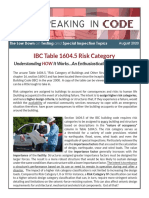 IBC Table 1604.5 Risk Category: Understanding It Works... An Enthusiastically Dry Discussion