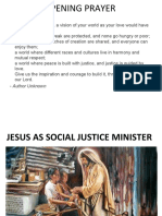 2) Jesus as Social Justice Minister