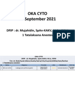 Oka Cyto 14 September 2021: DPJP: Dr. Mujahidin, Span-Kakv, M.SC, Fipm 1 Tatalaksana Anestesi