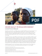 Gender Equality Female Empowerment: Usaid Mozambique