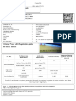 Vehicle Photo With Registration Plate 60 MM X 30 MM: Pollution Under Control Certificate