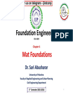 Foundation Engineering: Mat Foundations