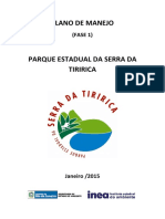 Plano de Manejo Do Parque Estadual Da Serra Da Tiririca PESET