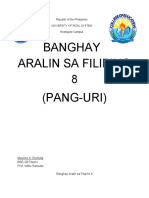 Banghay Aralin Sa Filipino 8 Pang Uri