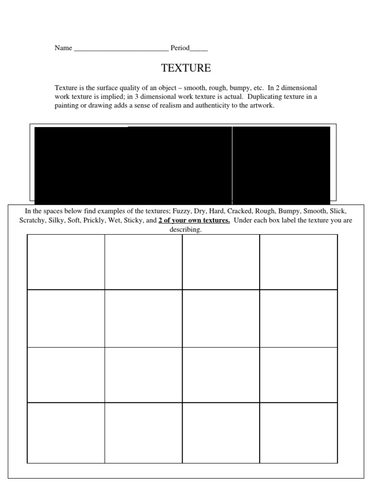 Understanding Texture in Art | PDF
