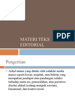 Materi Teks Editorial