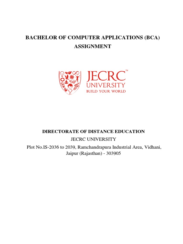 Assignment-DBCA001-Computer Fundamentals & PC Software | PDF