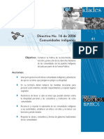 COLOMBIA - Directiva 16 de 2006 Comunidades Indígenas