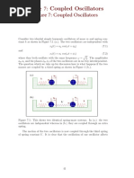 Module 7: Coupled Oscillators Lecture 7: Coupled Oscillators